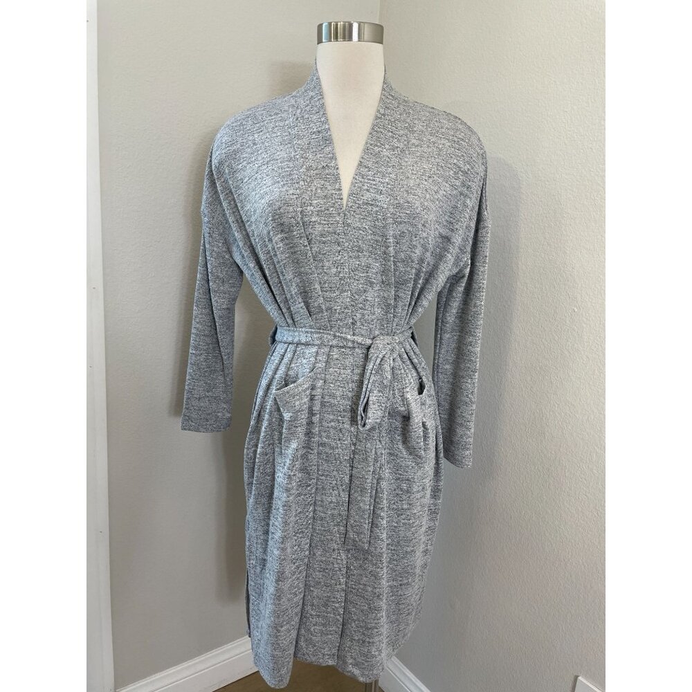 NEW Banana Republic Womens Small Petite Heather Gray Duster Cardigan Sweater